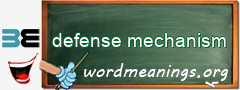 WordMeaning blackboard for defense mechanism